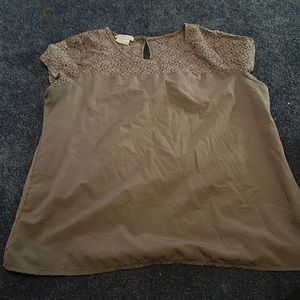 VanHeusen L Brown Blouse